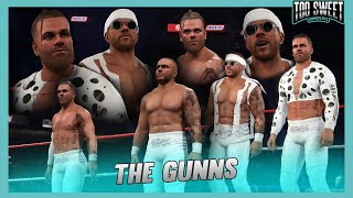 WWE 2K23 The Gunns ASS BOYS‼️ Entrance Top Moves Signatures Finishers amp Victory Motion [upl. by Gagliano]