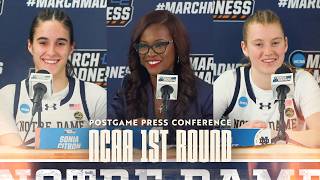 Postgame Press Conference vs Kent State 32324  Notre Dame Womens Basketball [upl. by Aynot280]