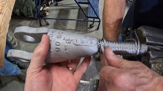 34quot Spelter Socket Resin pour [upl. by Rudolfo972]