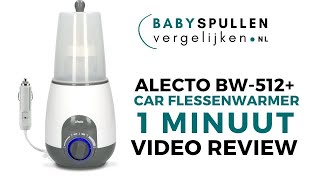 Alecto auto flessenwarmer BW512 review nederlands [upl. by Bathsheb]