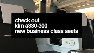 Check out KLMs A330300 NEW Business Class  A big improvement [upl. by Cunningham]