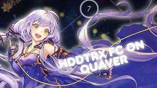 osu My first HDDTRX FC on quaver [upl. by Lorette]