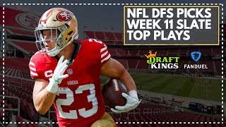 NFL DFS Picks Week 11 2024 Main Slate  Top Picks for DraftKings amp FanDuel [upl. by Linnea393]