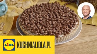 Prosta tarta CINNI BITS 🥧🥣 Krem z serka spód Z PŁATKÓW 😋  Paweł Małecki amp Kuchnia Lidla [upl. by Anirret]