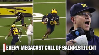 EVERY CALL from Michigan’s GAMESEALING INT in the National Championship 🔥  ESPN College Football [upl. by Enoryt]