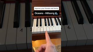 Oceans  Hillsong 🌊 Easy Full Tutorial piano tutorial pianolessons oceans hillsong [upl. by Eceryt]