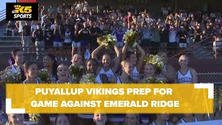 Big Game Puyallup Vikings football team preps for battle against Emerald Ridge [upl. by Sidwell]