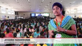 Jayashree Radhakrishnan  ICTACT Youth ICON 2015 [upl. by Aisanat]