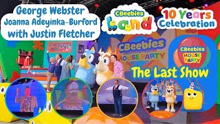 CBeebies House Party Live with Justin Fletcher  George amp Joanna 10 Years Celebrations CBeebies Land [upl. by Mcgrody]