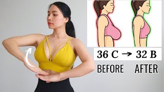 EASY exercises to reduce breast size in 3 weeks lift amp tighten skin for perkier shape no jumping [upl. by Otrevire]