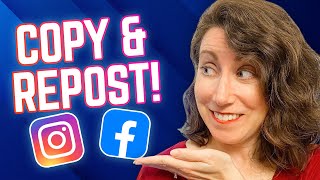 How to Repost on Your Facebook amp Instagram Business Pages [upl. by Russ19]