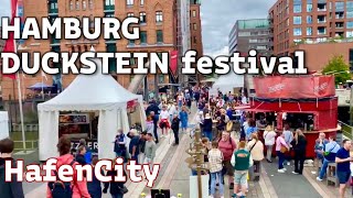 Duckstein festival in HafenCity Hamburg Germany Street food beer festival [upl. by Inafets]