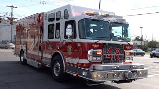 Tinicum Township Fire Company Rescue 48 amp Crozer EMS Medic 100B Responding [upl. by Harve]