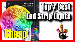 🚦🔥 TOP 7 BEST LED Strip Lights on Amazon 2024✅Cheap For Room  Gaming Setup  With Alexa  TV [upl. by Drofliw]