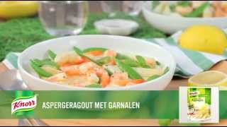 Knorr recept Aspergeragout met garnalen [upl. by Dev]