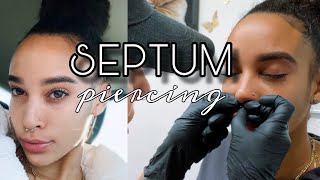 getting my septum pierced 😭 [upl. by Effie]