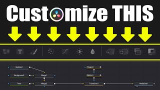 Completely Customize Your FUSION Toolbar  DaVinci Resolve [upl. by Nahtanha]