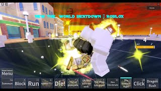 NEW THE WORLD BEATDOWN MOVE  N THE JOJO GAME [upl. by Poucher]