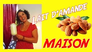 Comment faire son LAIT DAMANDE maison  recette FACILE et RAPIDE [upl. by Ykciv45]