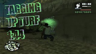 GTA San Andreas  Tagging up Turf in 144 [upl. by Senilec]