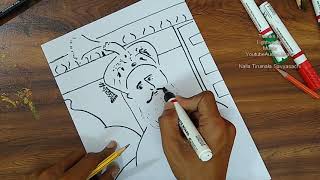 How To Draw Bahadur Shah Zafar [upl. by Uchida286]