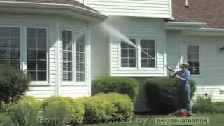 How to Clean Soffits amp Gutters with a Briggs and Stratton Pressure Washer [upl. by Nohsav]