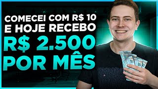 RECEBA 2500 REAIS POR MÊS NA SUA CONTA Comece hoje com apenas 10 reais [upl. by Ynohtnakram]