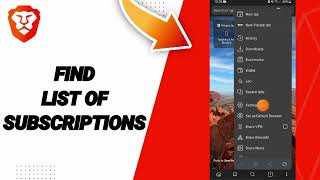 How To Find List Of Subscriptions On Brave Private Web BrowserVPN App [upl. by Caldwell]