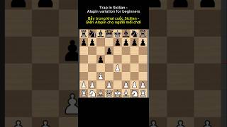 Trap in Sicilian for beginners p2 chess chessstrategy south268 [upl. by Nnylyar232]