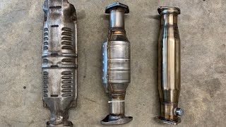 1995 Honda Civic Bosal Catalytic Converter Install [upl. by Eiuol]