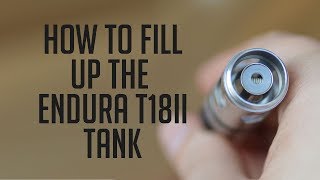 How to fill up the Innokin Endura T18II tank [upl. by Aerdnat161]