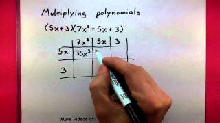 Algebra  Multiplying two polynomials [upl. by Itram]