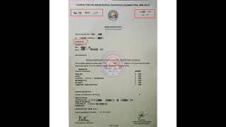 Certificate no and Roll no on ICSE class X Matriculation Certificate upsssc pet 2021 form filling [upl. by Benito]