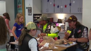 Bikers visit Montvale Elementary School [upl. by Esther]