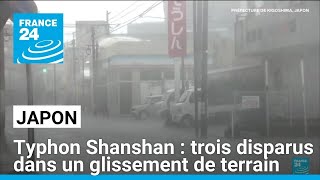 Japon  trois disparus dans un glissement de terrain • FRANCE 24 [upl. by Aztiraj251]