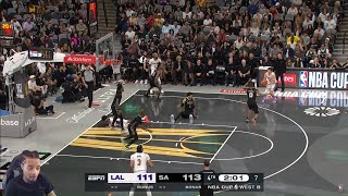 FlightReacts To LAKERS at SPURS  EMIRATES NBA CUP FULL GAME HIGHLIGHTS  November 15 2024 [upl. by Pattie]