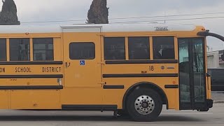 Rosedale Union School District Buses at Rosedale amp Allen 11924 [upl. by Arok673]