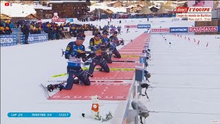 Massstart Hommes Grand Bornand  BIATHLON 2022 [upl. by Aiak]