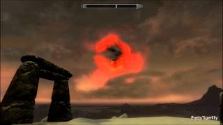 SkyrimDawnguard Testing Bloodcursed and Sunhallowed arrows on the Sun with Auriels Bow [upl. by Scuram]