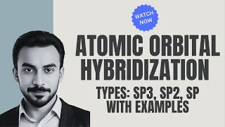 Atomic Orbital Hybridization  sp3 sp2 sp with examples CH4NH3H2OC2H6BF3BCl3C2H4BeCL2C2H2 [upl. by Notkcorb]