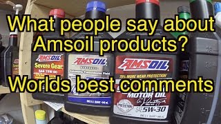 Best comments about AMSOIL products Amsoil vs Mobil 1 vs motorcraft vs WS ATF Valvoline maxlife [upl. by Serra]