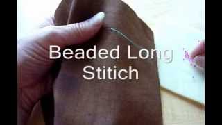 Beading Lesson Beads Laying Flat on Fabric [upl. by Helgeson]