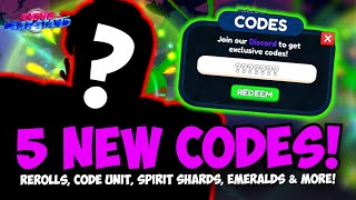 5 New OP Codes REROLLS CODE UNIT SPIRIT SHARDS EMERALDS amp MORE  Anime Last Stand [upl. by Cown]