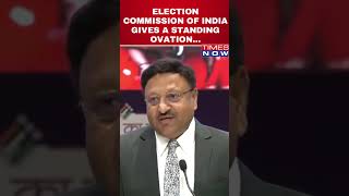 EC of India Gives Standing Ovation to All Participants in 2024 Lok Sabha Elections shorts [upl. by Letsou]