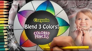 Getting the Most of Crayola Colored Pencils How to Choose and Blend 3 Colors [upl. by Hametaf]