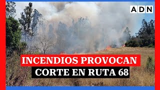 🚨 Incendio provoca corte de la Ruta 68 [upl. by Sanbo315]