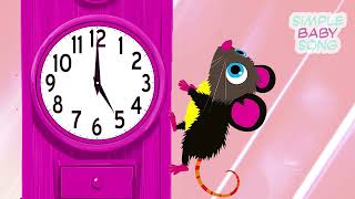 Hickory dickory dock 2 hour  Simple baby song  Mikkori kids [upl. by Sikko]