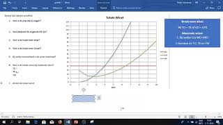 maximale winst  economie  havo  3 oefenopgaven [upl. by Beverie]