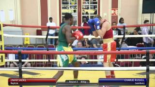 Haringey Box Cup Live Finals  Umar Sadiq v Charlie Russell [upl. by Nnaid610]