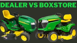 John Deere Dealer vs Box Store Riding Mower X320 amp L120 [upl. by Osswald]